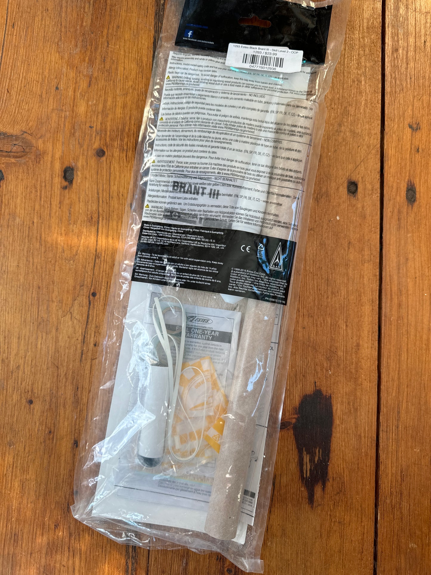 Estes Black Brant III Scale Model