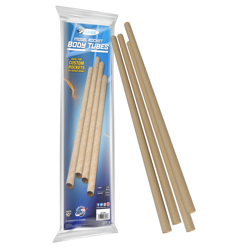 Estes BT-5 Body Tubes, 4-Pack