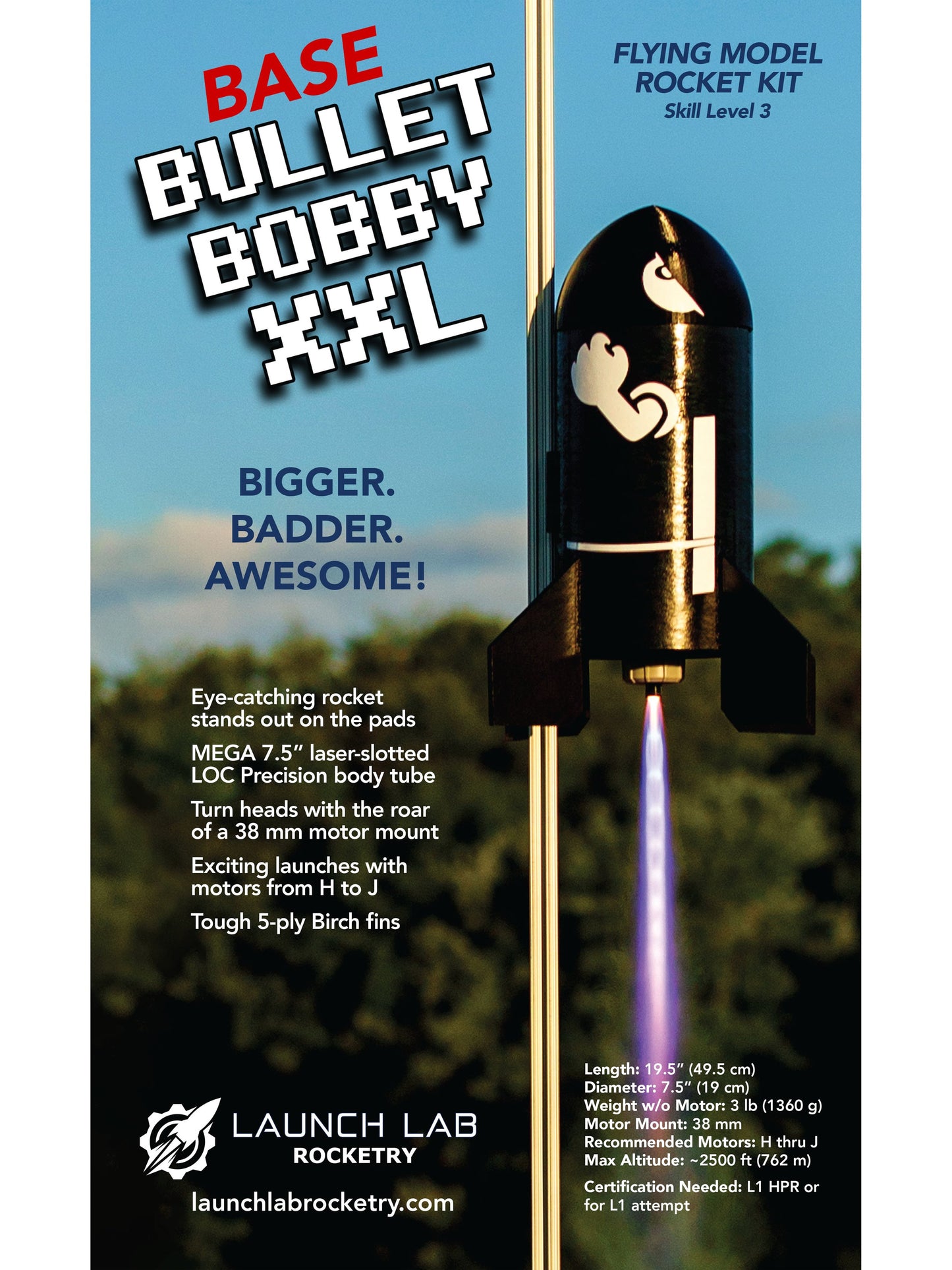 Launch Lab Rocketry Bullet Bobby XXL