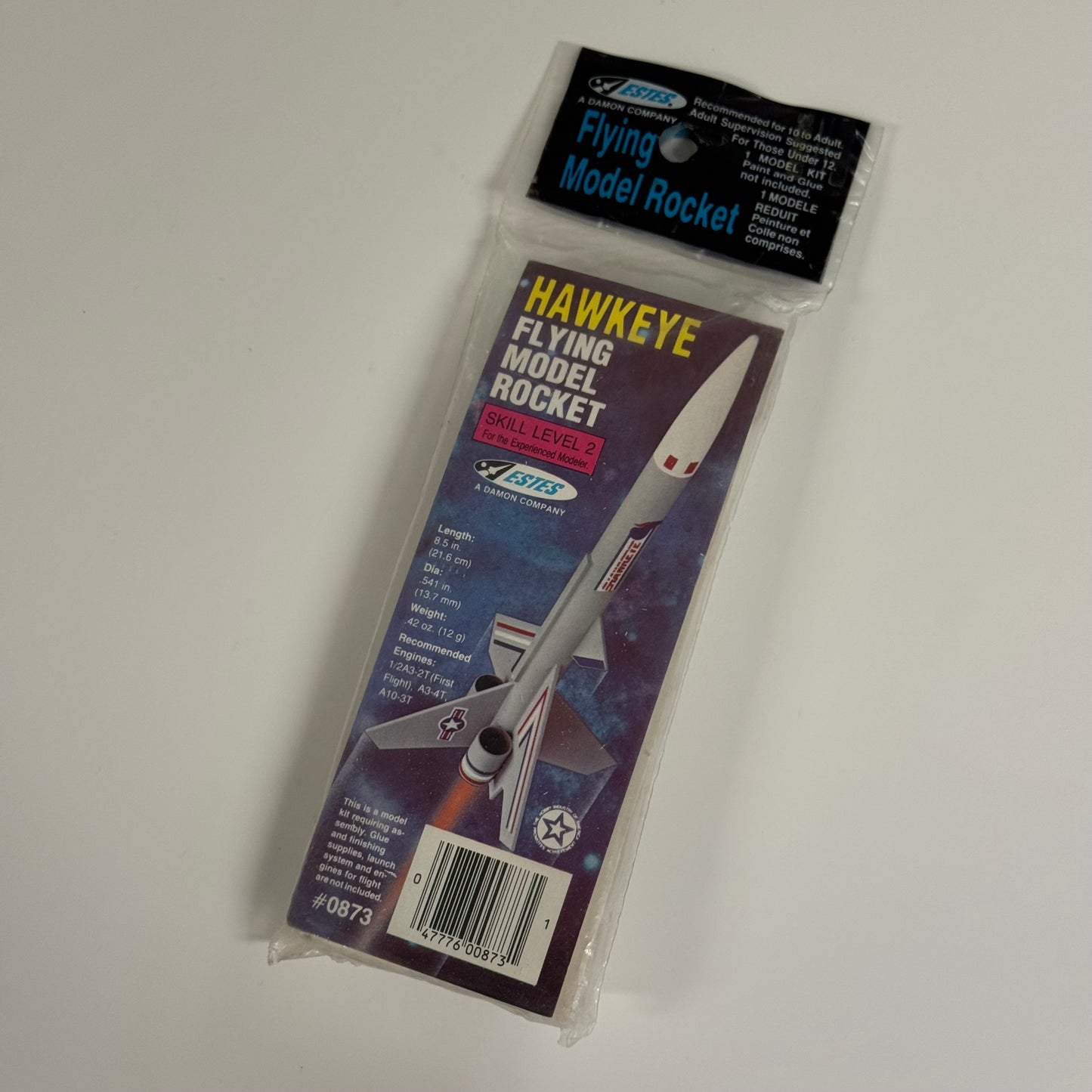 Vintage Estes Hawkeye Flying Model Rocket