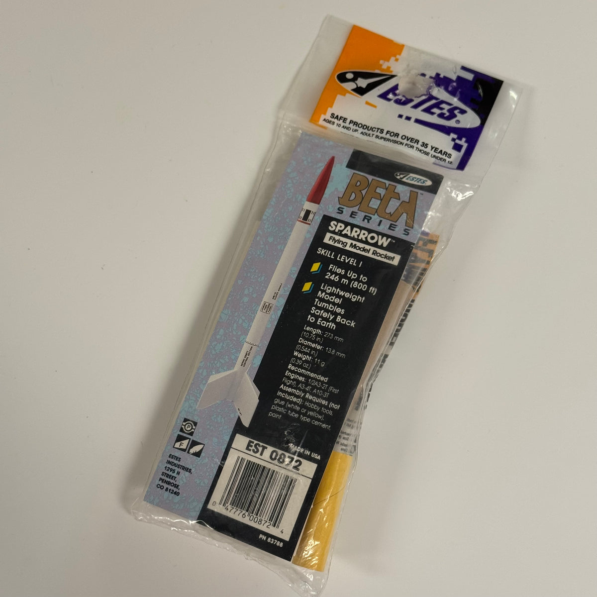 Estes Sparrow Flying Model Rocket Kit
