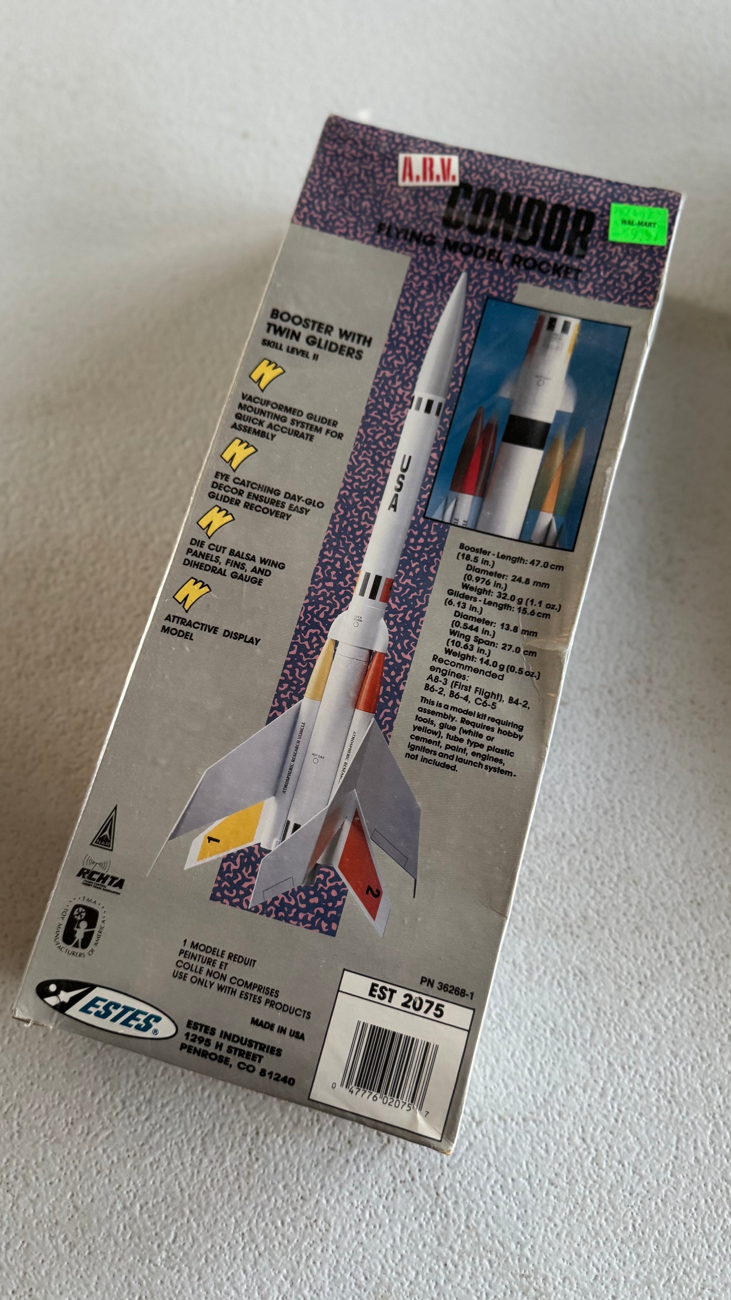 Estes A.R.V. Condor Explorer Series Tandem Boost Glider