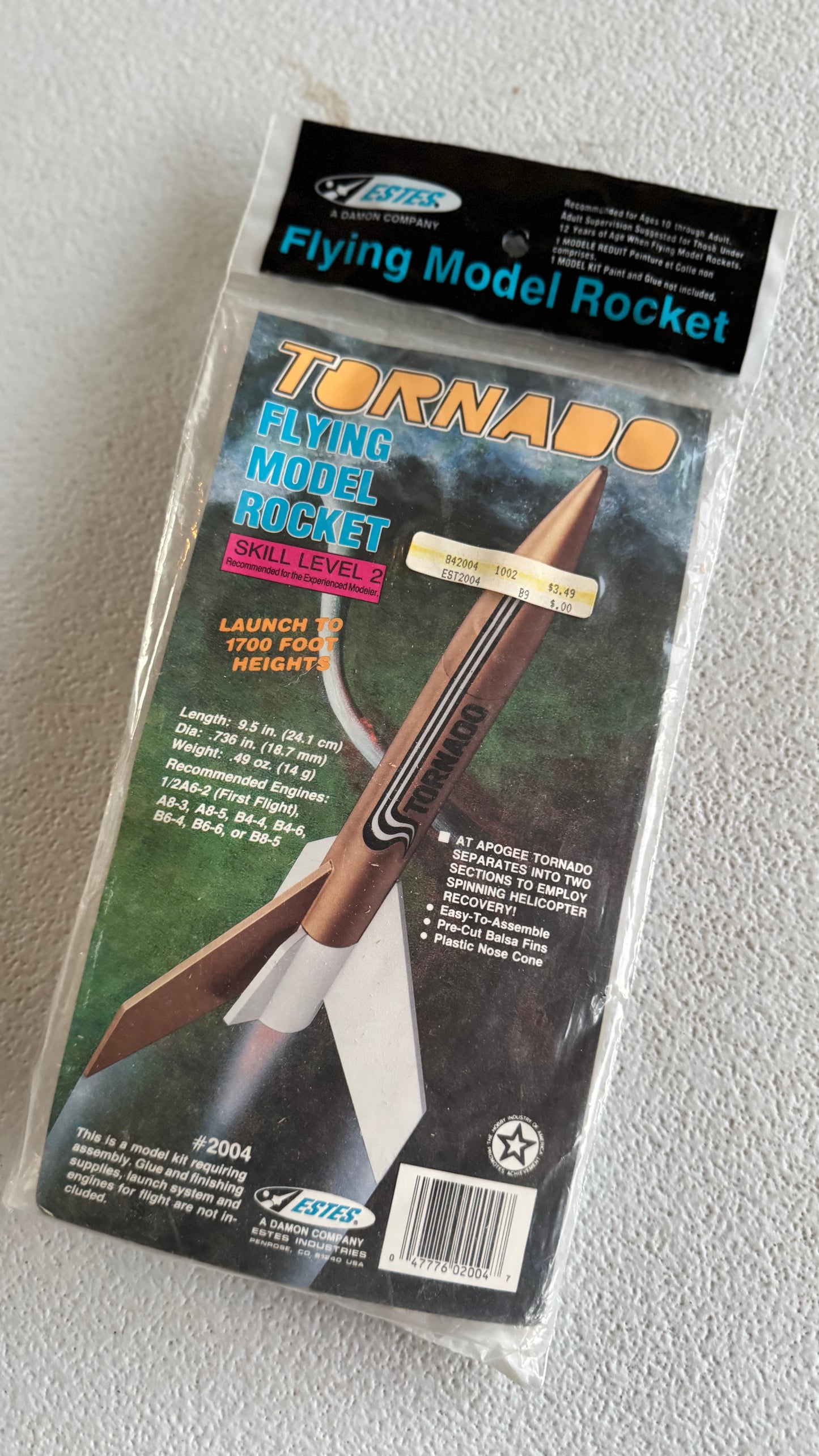 Estes Tornado Model Rocket