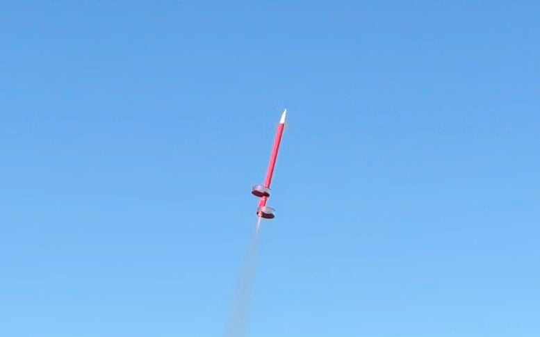 Nebula 18 two-stage gliding model rocket