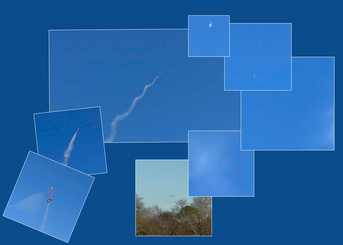 Nebula 18 two-stage gliding model rocket