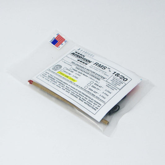 Aerotech RMS-18/20 D13W White Lightning Model Rocket Motor Reload Kit (3-pack)