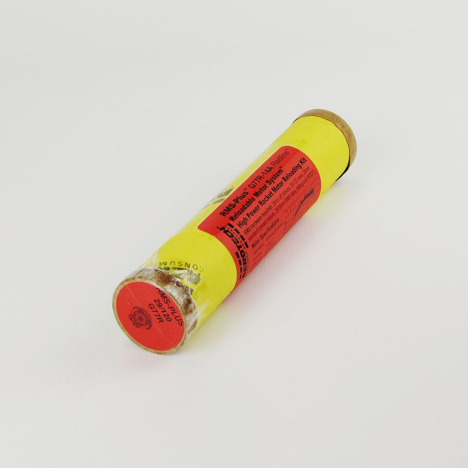 Aerotech RMS-29/120 G77R-14A Redline Model Rocket Motor Reload Kit