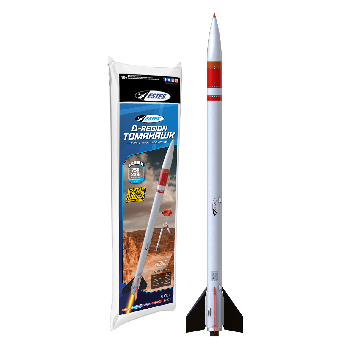 Estes D-Region Tomahawk Scale Model Rocket
