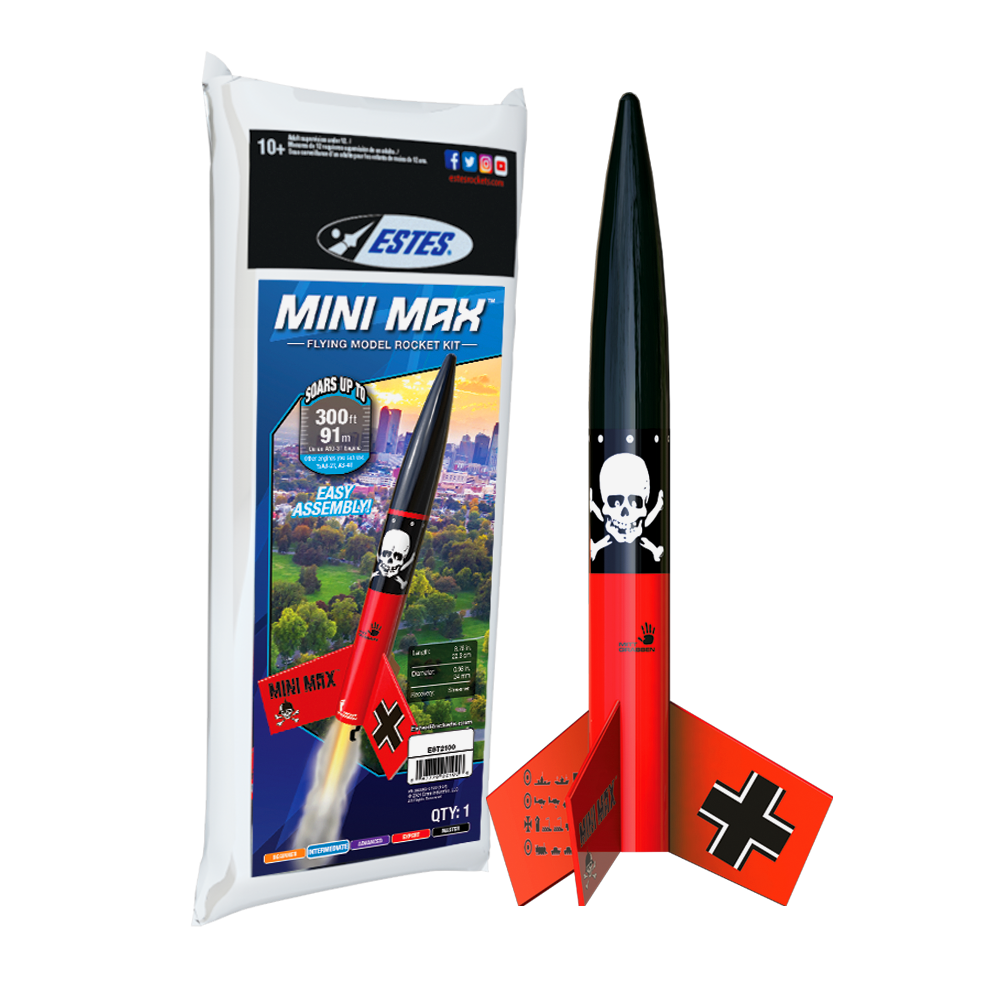 Estes Mini Der Red Max™ Model Rocket Kit