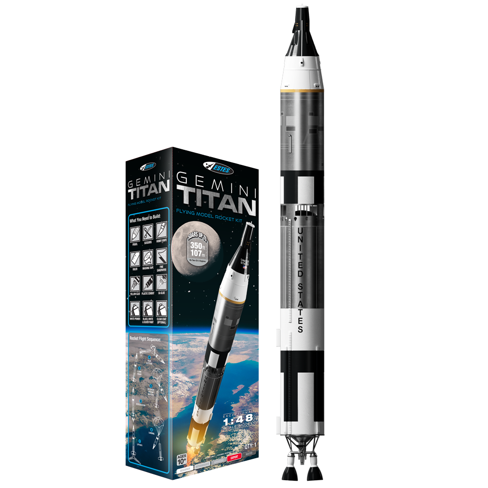 Estes Gemini Titan 1:48 Scale Flying Model Rocket Kit
