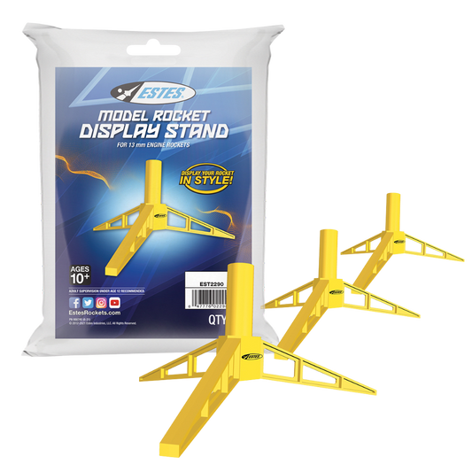 Estes 13mm Engine Model Rocket Display Stand (3 pk)