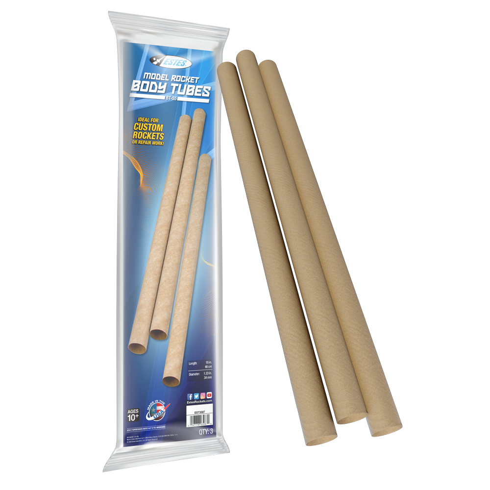 Estes BT-50 Body Tubes, 3-Pack