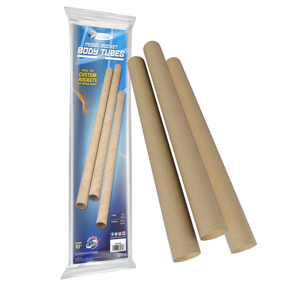 Estes BT-60 Body Tubes, 3-Pack
