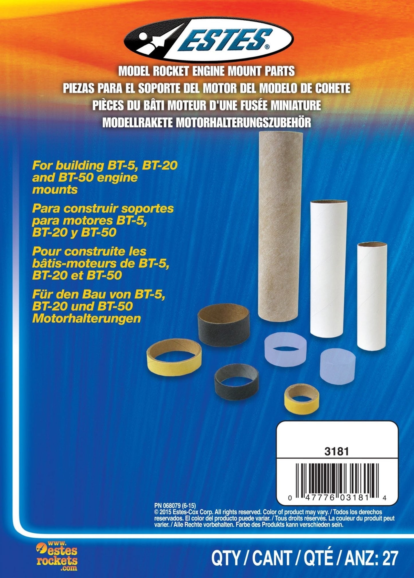 Estes Engine Mount Parts (9-pack)