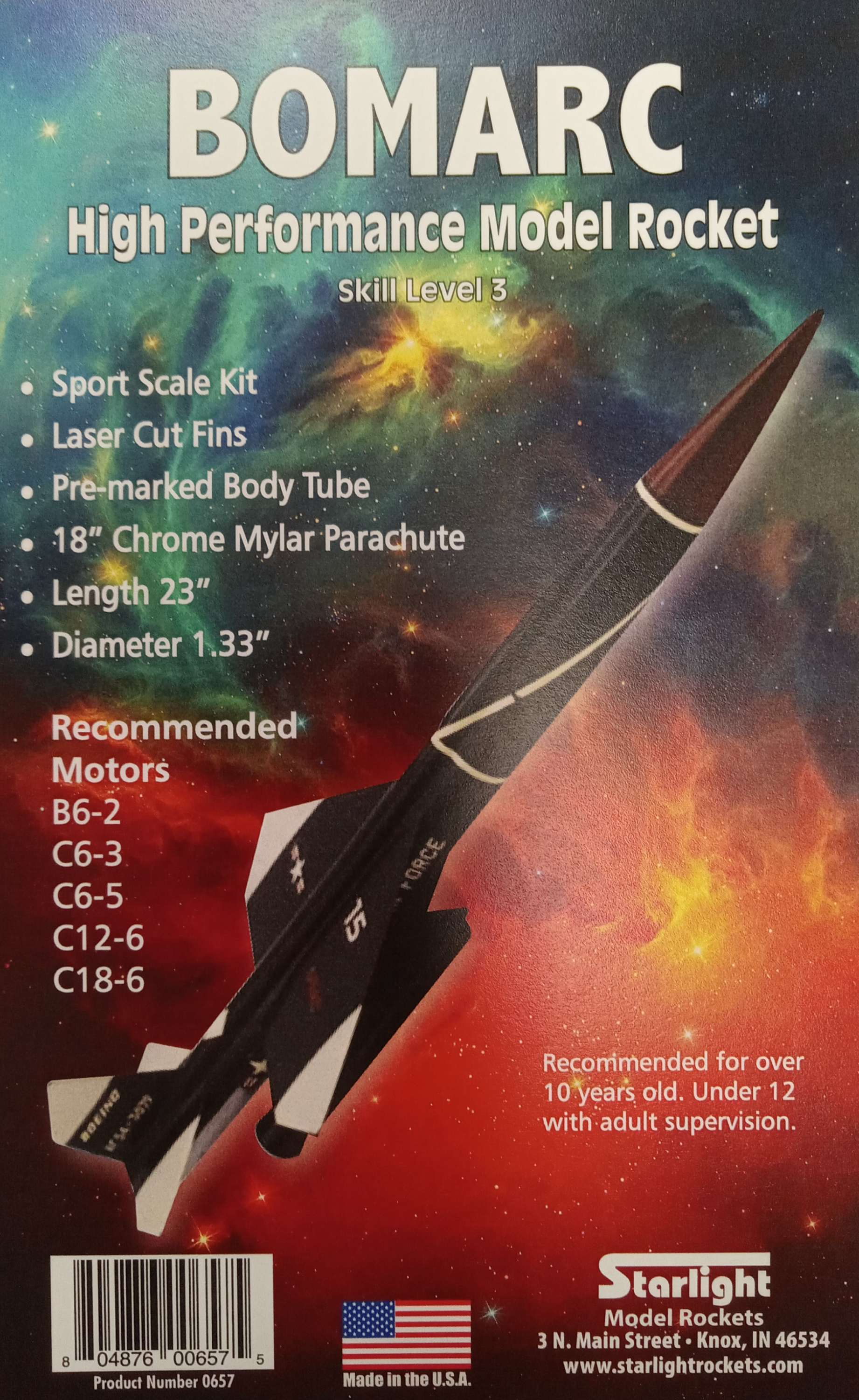 Arc Model Rockets Starlight Model Rockets Bomarc – New Century Rocketry