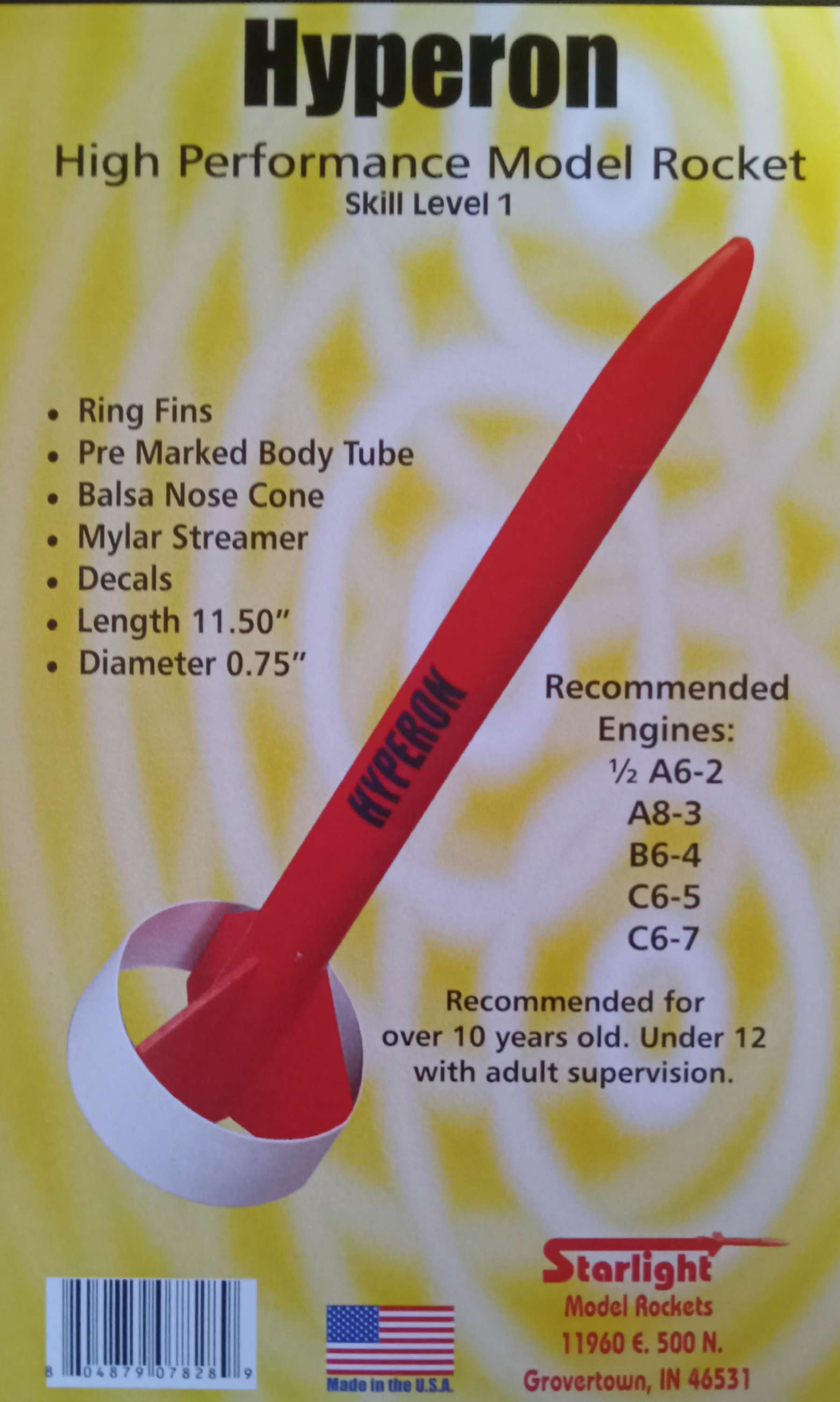 Model Rockets Amazon Starlight Model Rockets Hyperon – New Century Rocketry