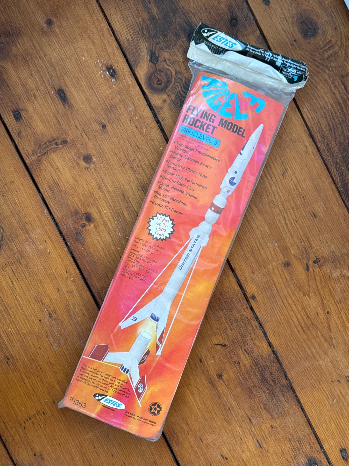 Estes Rigel 3 Two-Stage Model Rocket