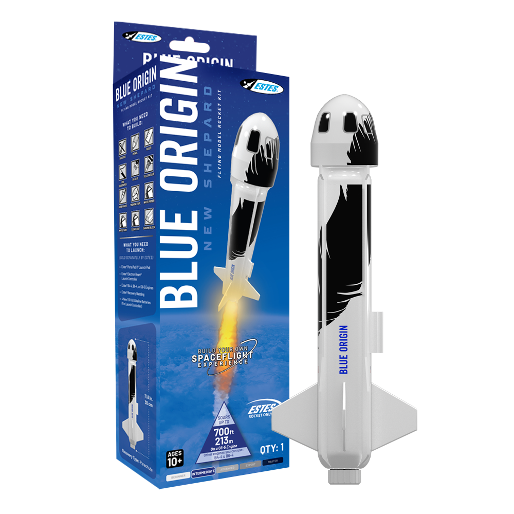 Estes Blue Origin New Shepard Scale Model (Builder's Kit)