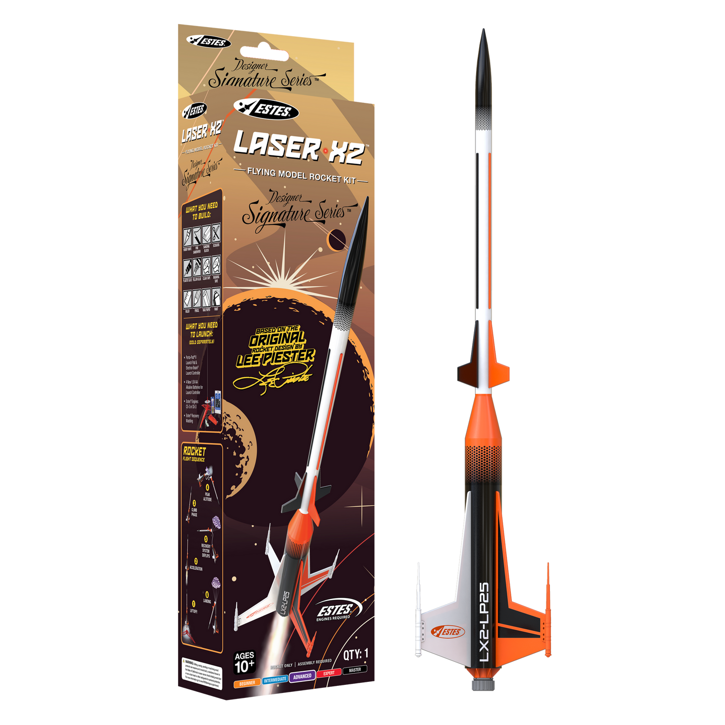 Estes Laser X2™ Designer Signature Series Model Rocket Kit