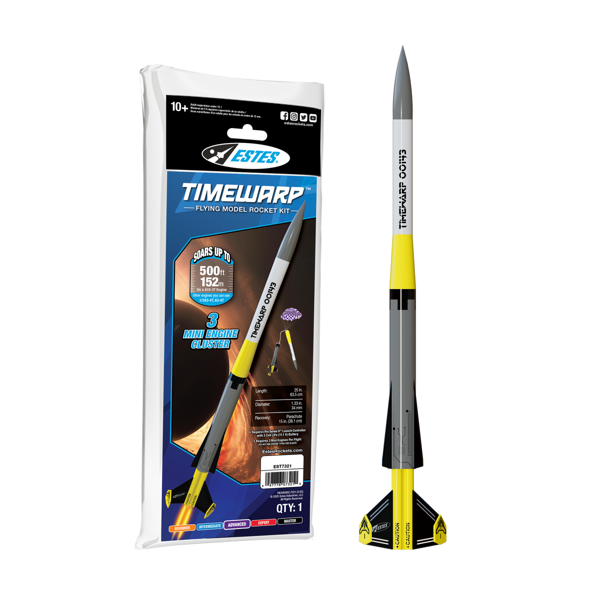 Cluster Rocket Model Estes TimeWarp™ Cluster Model Rocket Kit – New Century Rocketry