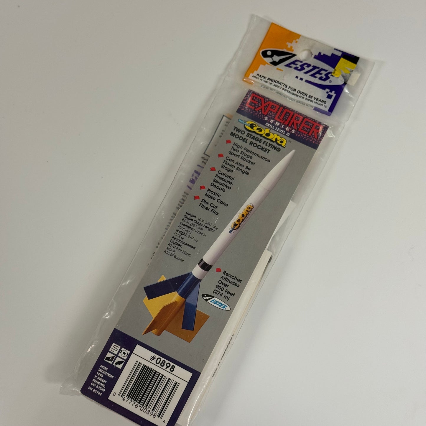 Estes Mini Cobra 2-Stage Flying Model Rocket Kit