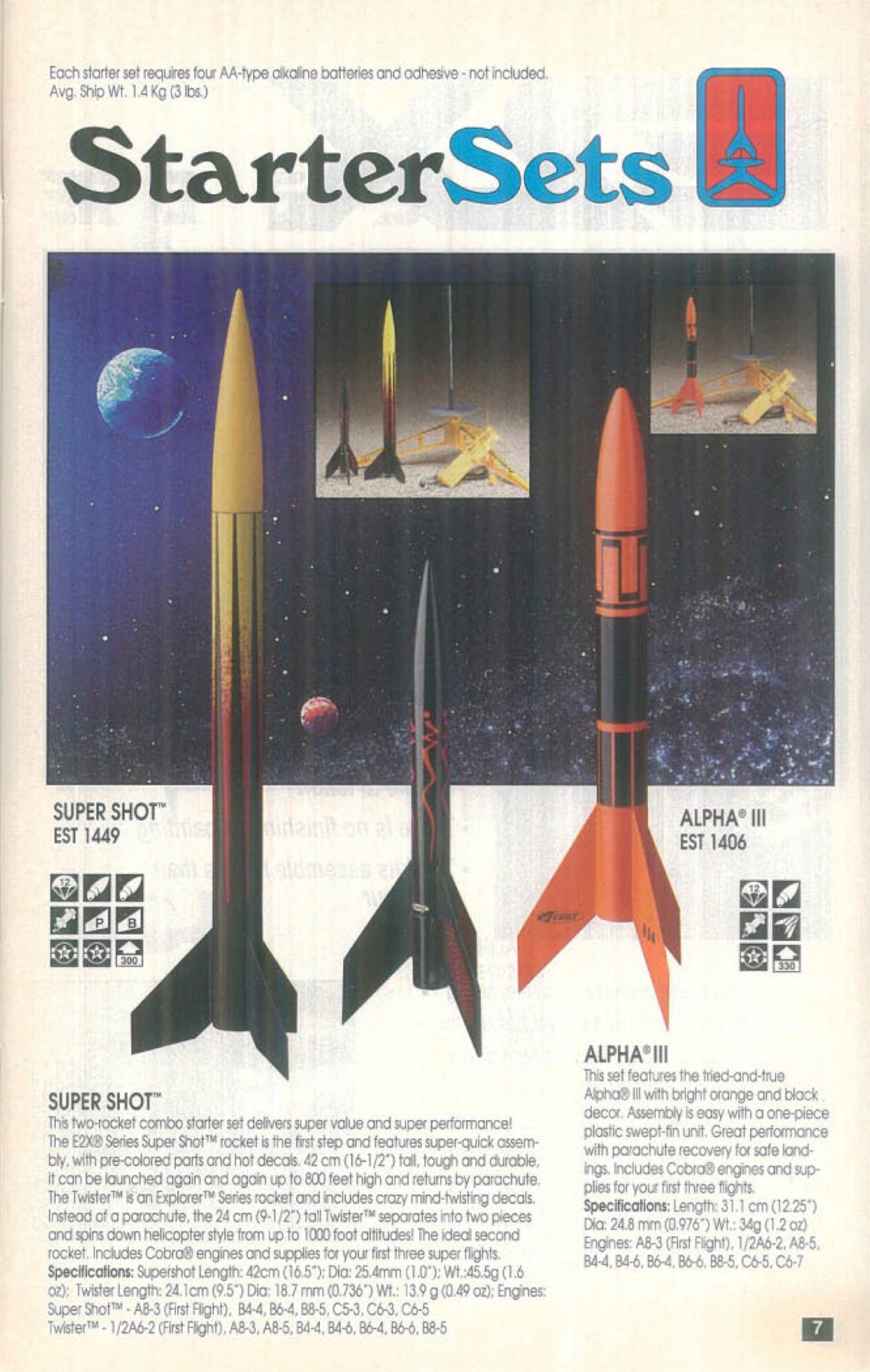 Estes E2X Twister Model Rocket (bulk packaging)