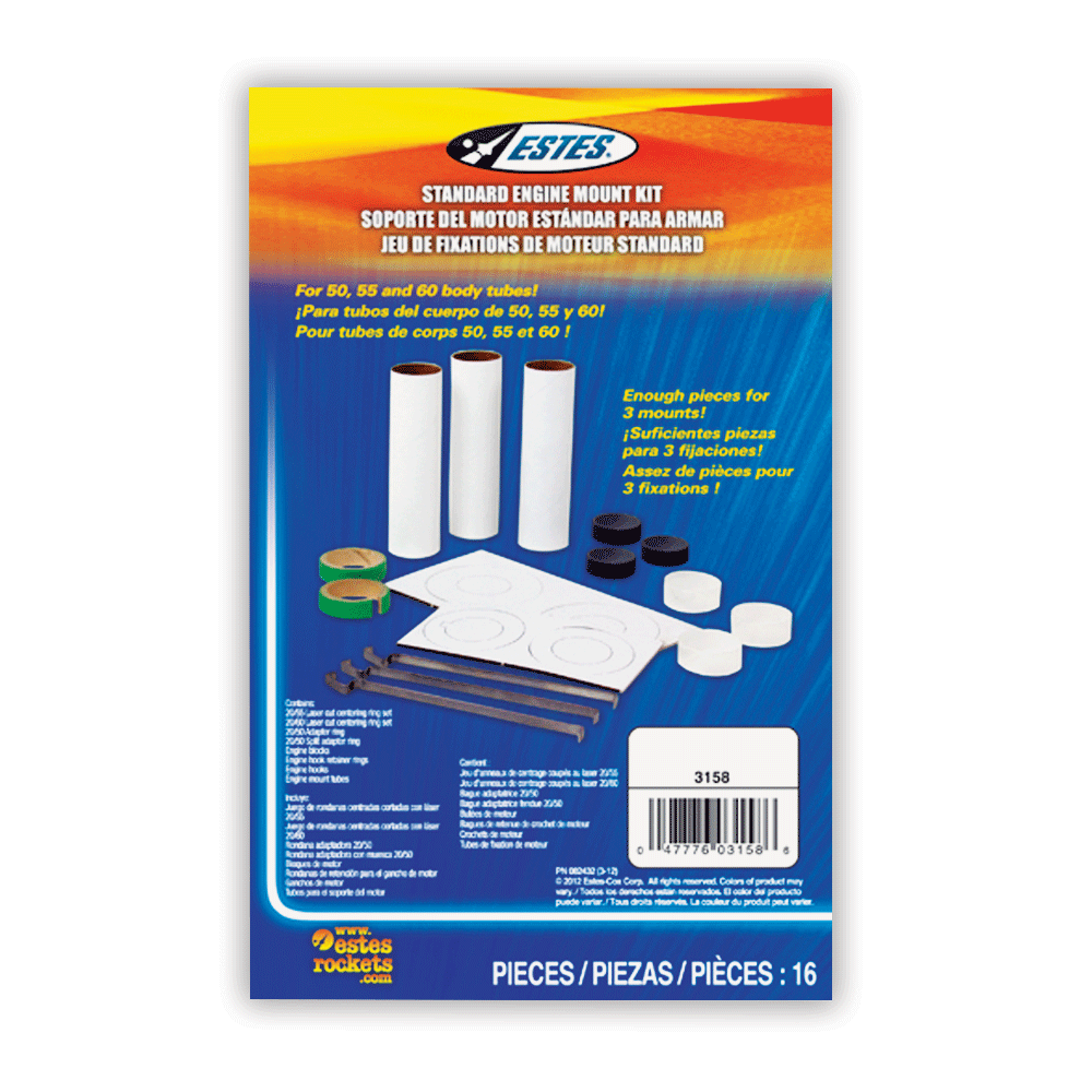 Estes Regular Engine Mount Kit (3 pk)