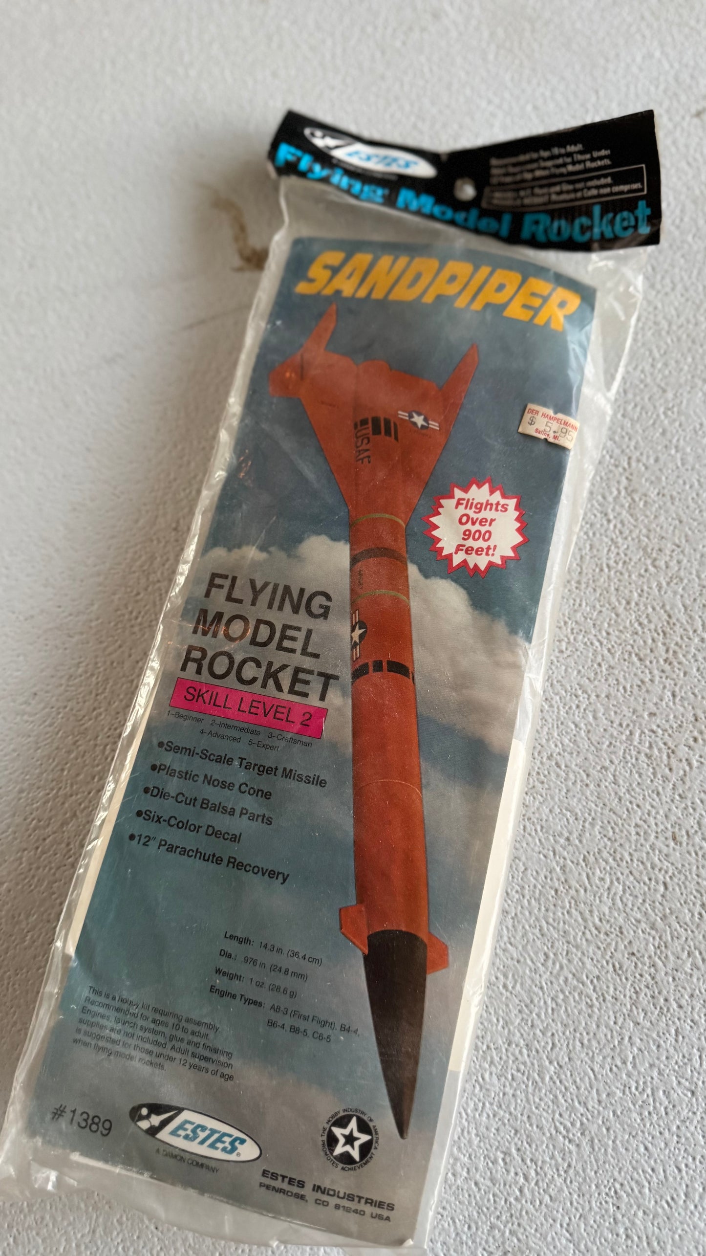 Estes Sandpiper Scale Model Rocket