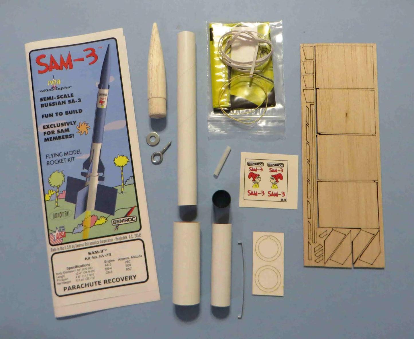 Semroc SAM-3 Scale Model Rocket