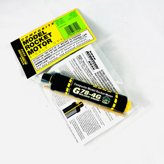 Aerotech G78G Mojave Green 29mm Single Use Model Rocket Motor