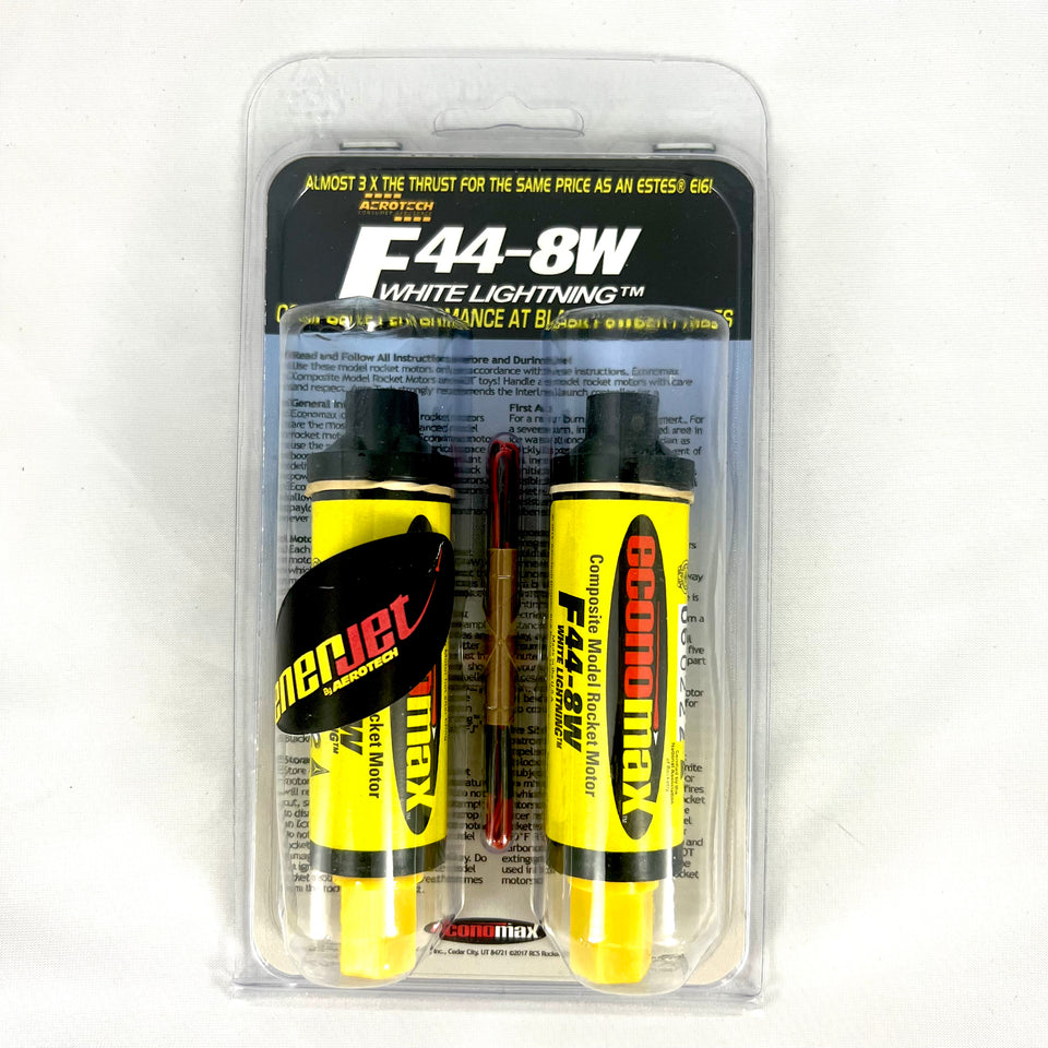 Aerotech F44 White Lightning 24mm Single Use Model Rocket Motor (2-pack)