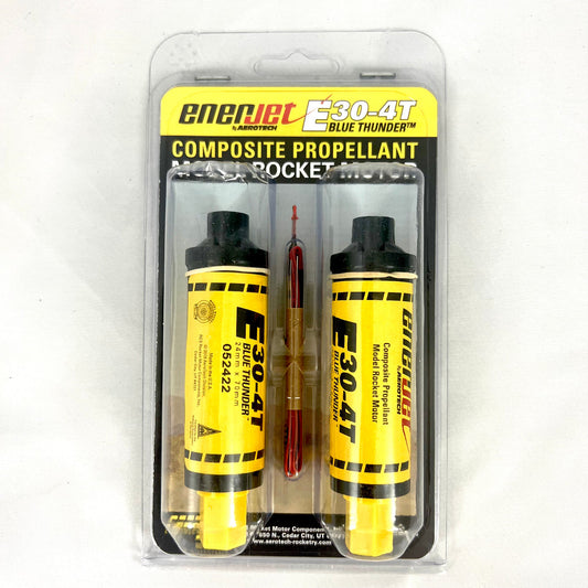 Aerotech E30 Blue Thunder 24mm Single Use Model Rocket Motor (2-pack)